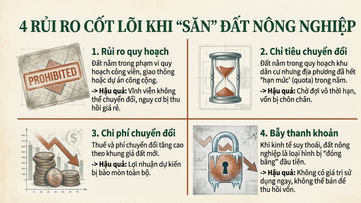 CÓ NÊN MUA ĐẤT NÔNG NGHIỆP CHỜ CHUYỂN ĐỔI MỤC ĐÍCH? GÓC NHÌN THỰC CHIẾN
