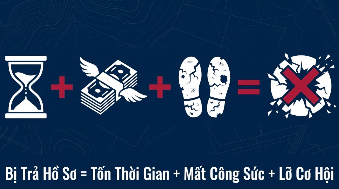 VÌ SAO HỒ SƠ ĐẤT ĐAI BỊ TỪ CHỐI? TRÁNH NGAY 5 SAI LẦM NÀY ĐỂ ĐỠ MẤT CÔNG ĐI LẠI