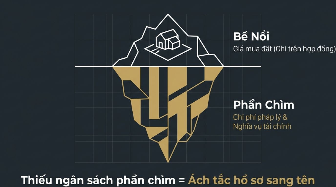 CHI PHÍ SANG TÊN SỔ ĐỎ 2026: 4 KHOẢN BẮT BUỘC PHẢI NỘP KHI NHẬN CHUYỂN NHƯỢNG ĐẤT