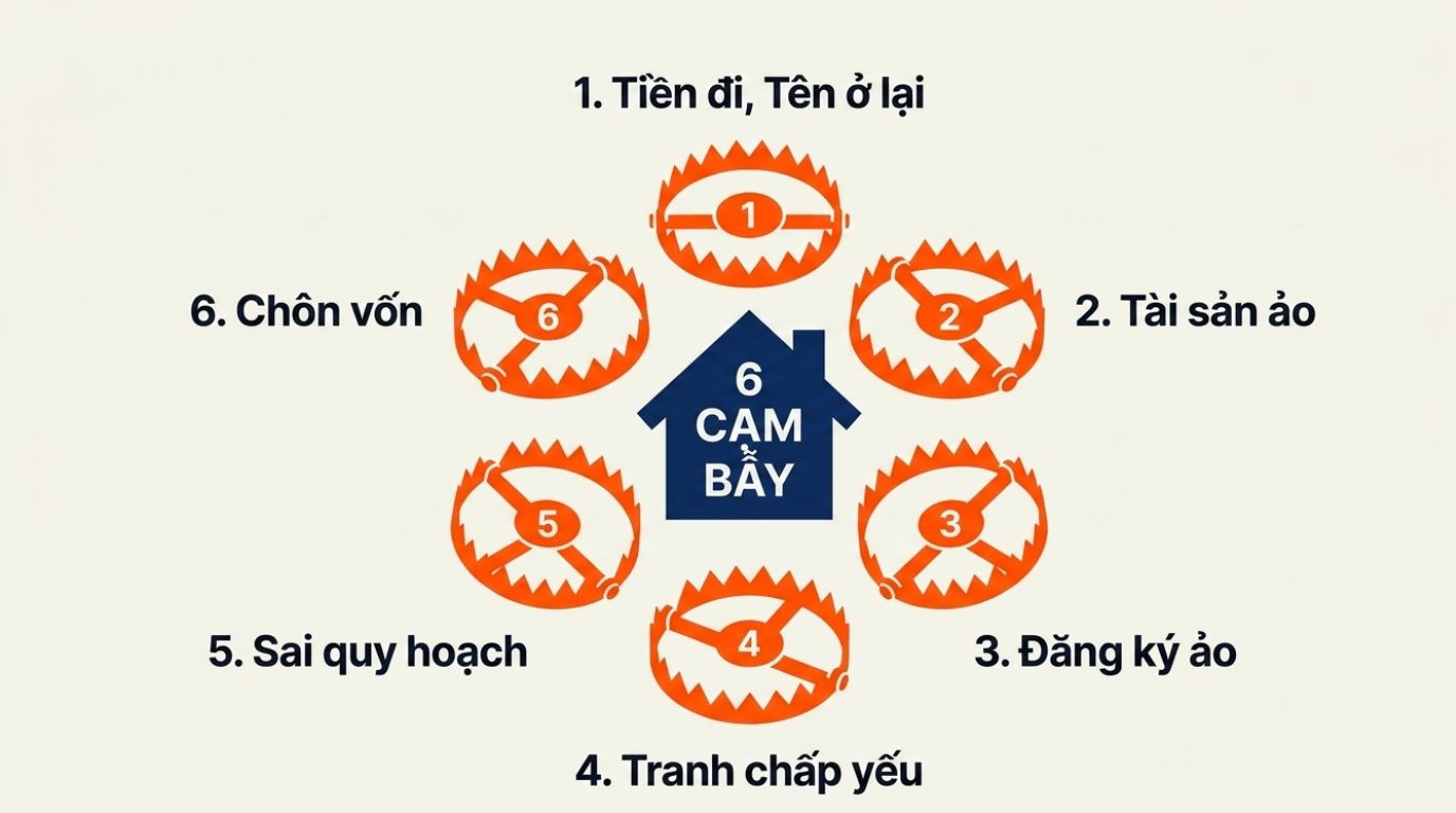MUA ĐẤT QUA VI BẰNG:RỦI RO PHÁP LÝ NGƯỜI MUA DỄ BỎ SÓT