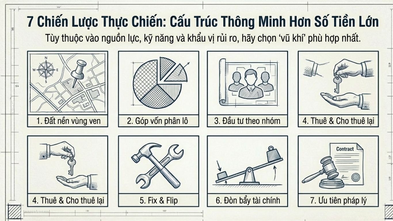 ĐẦU TƯ BẤT ĐỘNG SẢN ÍT VỐN: BÀI TOÁN KHÔNG NẰM Ở BAO NHIÊU TIỀN, MÀ NẰM Ở CHIẾN LƯỢC ĐẦU TƯ BẤT ĐỘNG SẢN ÍT VỐN: BÀI TOÁN KHÔNG NẰM Ở BAO NHIÊU TIỀN, MÀ NẰM Ở CHIẾN LƯỢC