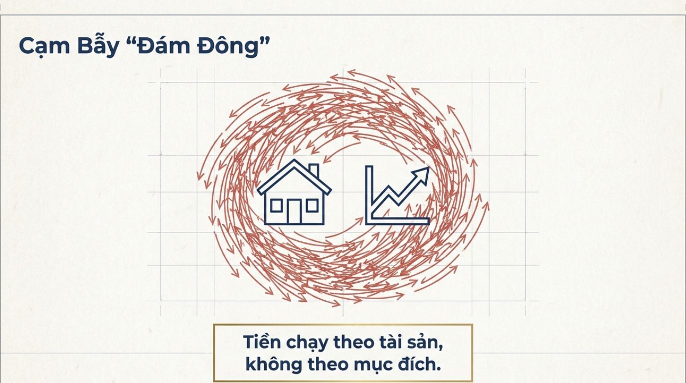 CÓ TIỀN NÊN ĐỂ Ở ĐÂU? CÁCH PHÂN BỔ VỐN GIỮA TIỀN MẶT, CỔ PHIẾU VÀ NHÀ ĐẤT AN TOÀN HƠN