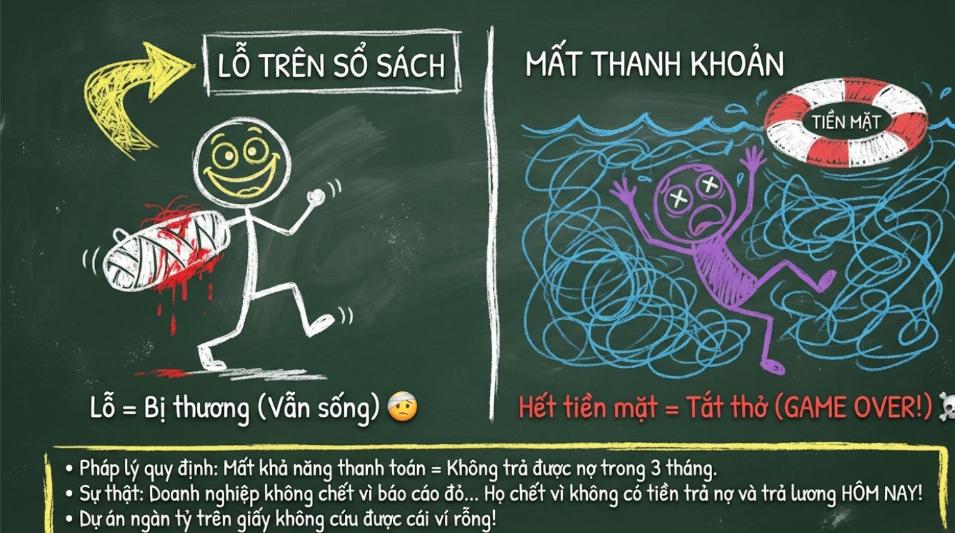 VÌ SAO DOANH NGHIỆP PHÁ SẢN KHI CÀNG ĐẦU TƯ CÀNG KẸT VỐN?