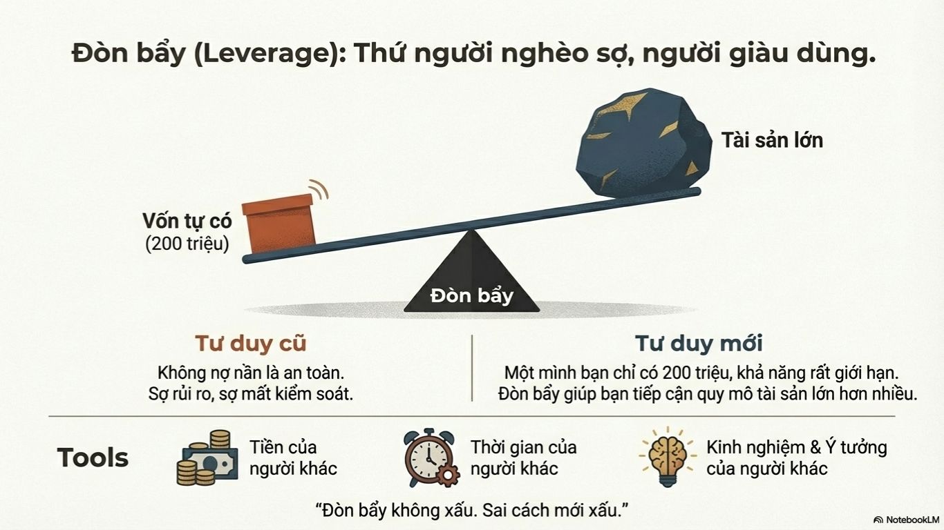 Đòn bẩy: thứ người nghèo sợ, người giàu sử dụng
