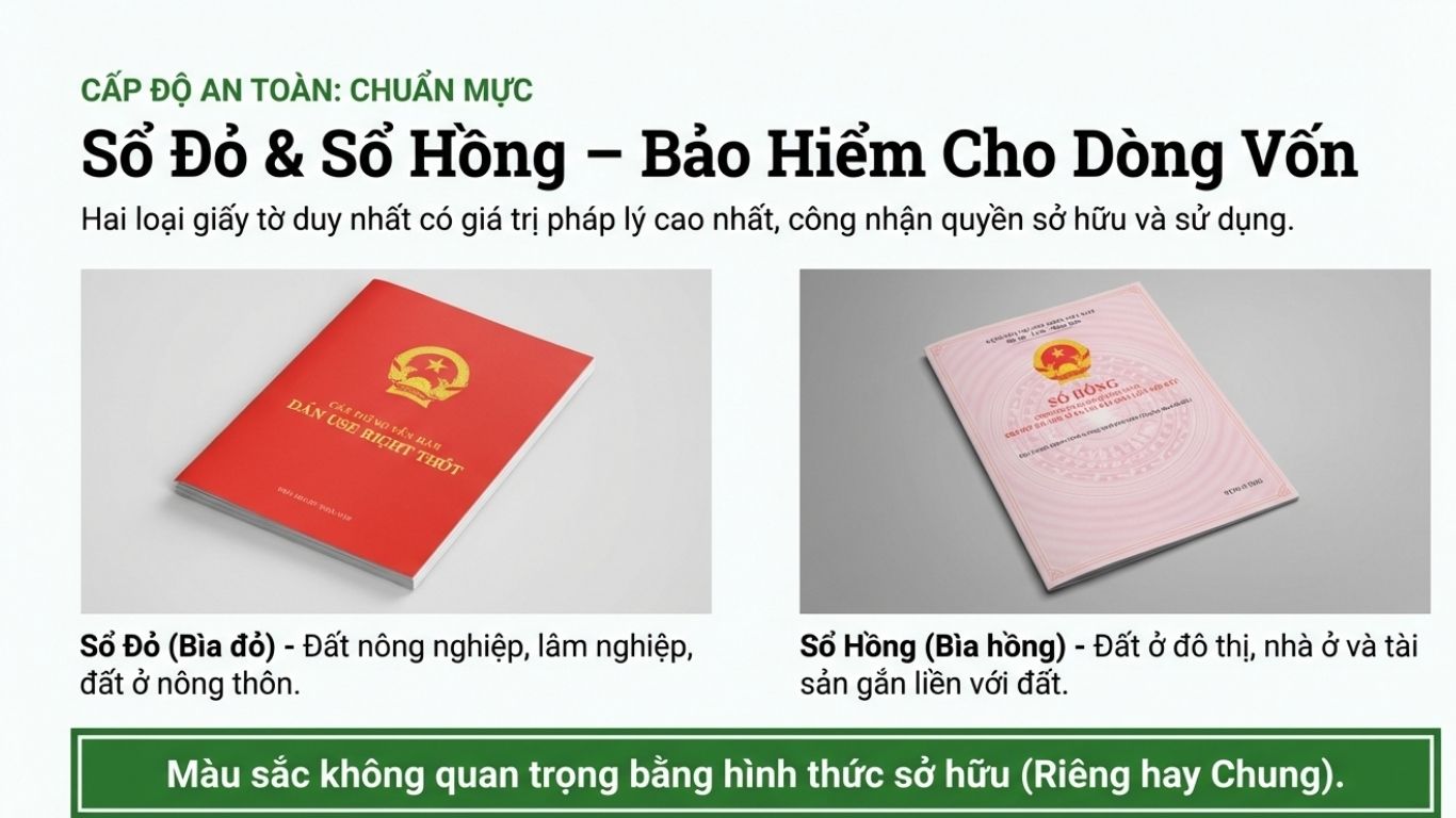 PHÂN BIỆT SỔ ĐỎ, SỔ HỒNG, VI BẰNG, SỔ CHUNG: LOẠI NÀO TUYỆT ĐỐI KHÔNG NÊN MUA?