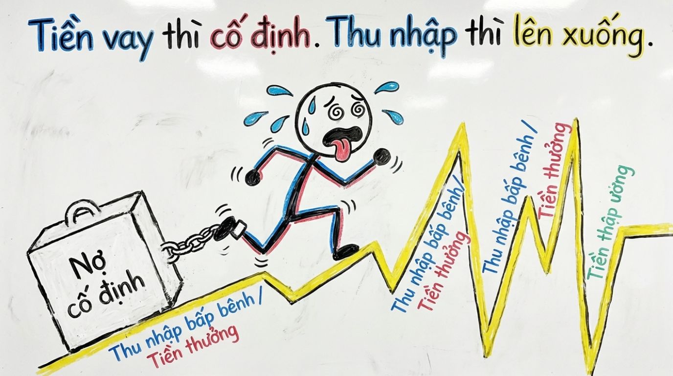 VAY MUA NHÀ: VÌ SAO BAN ĐẦU HỢP LÝ NHƯNG CÀNG TRẢ CÀNG ÁP LỰC?